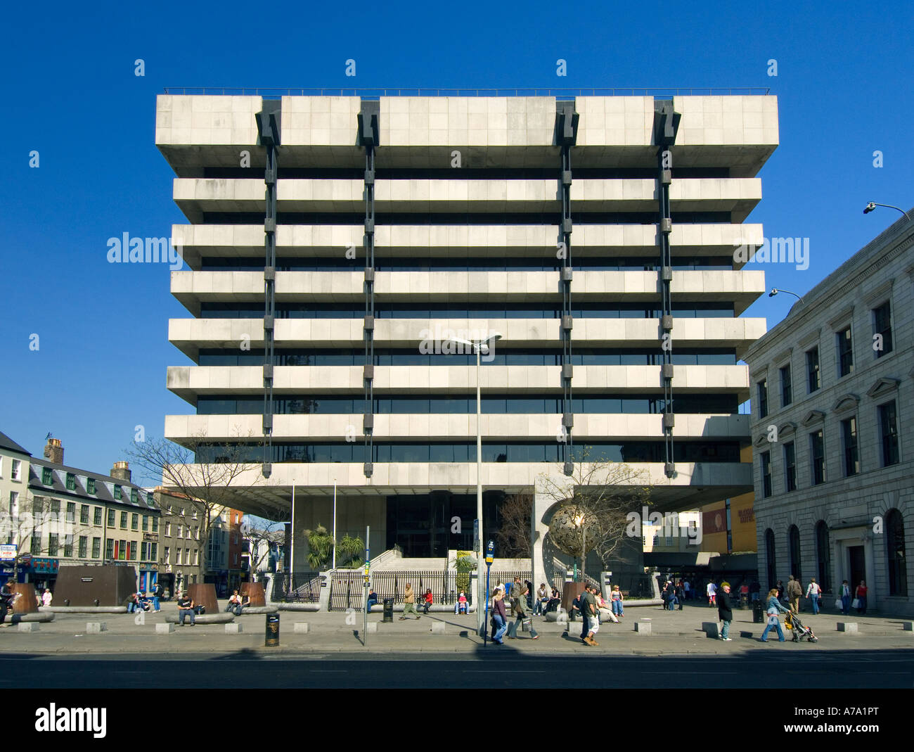 The controversial Central Bank building on Dame Street Dublin Ireland
