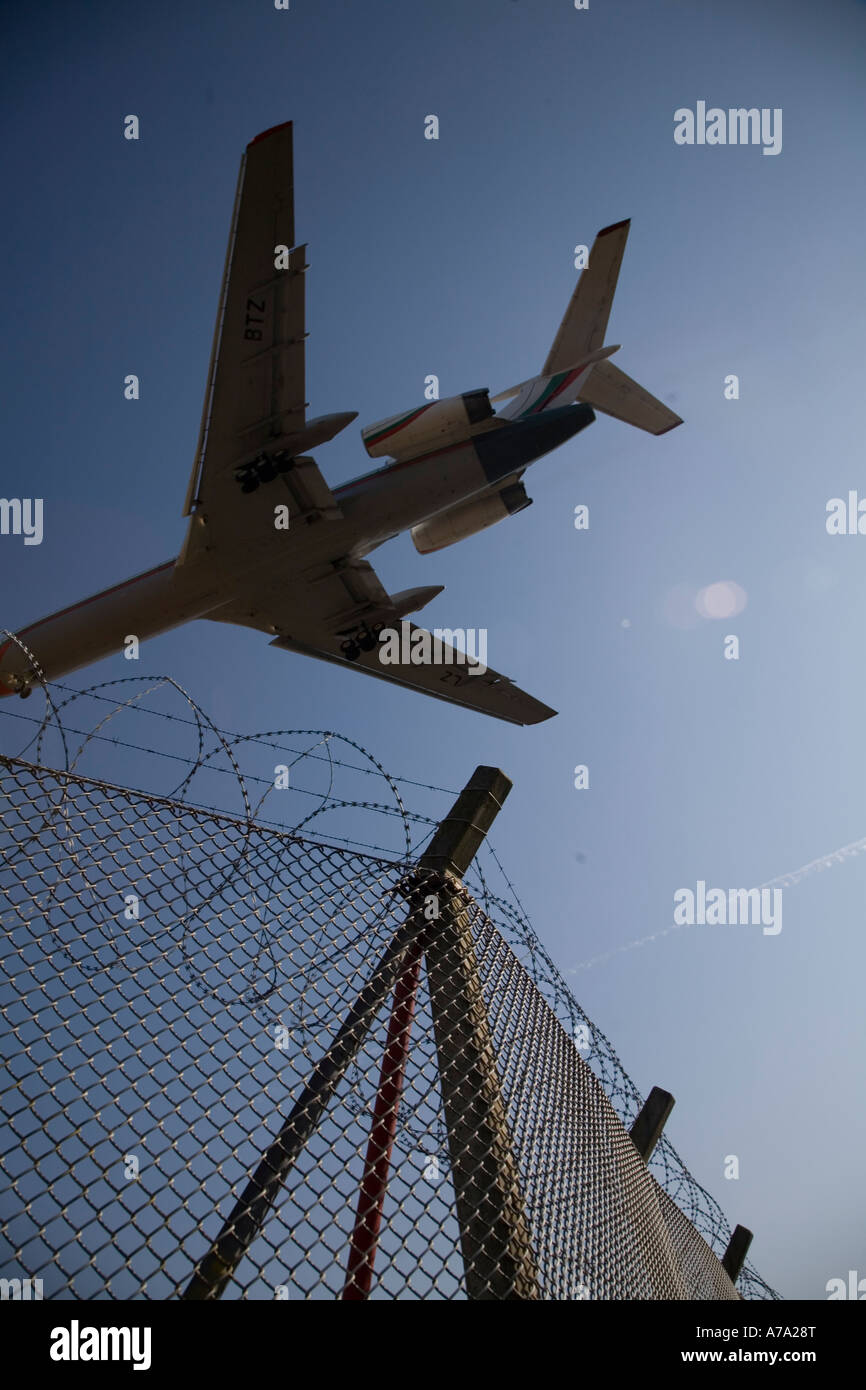 Landing airport germany airplane aerospace berlin fence security