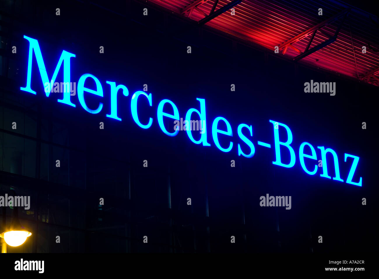 Mercedes Benz Neon Sign Germany Berlin Deutschland Stock Photo - Alamy