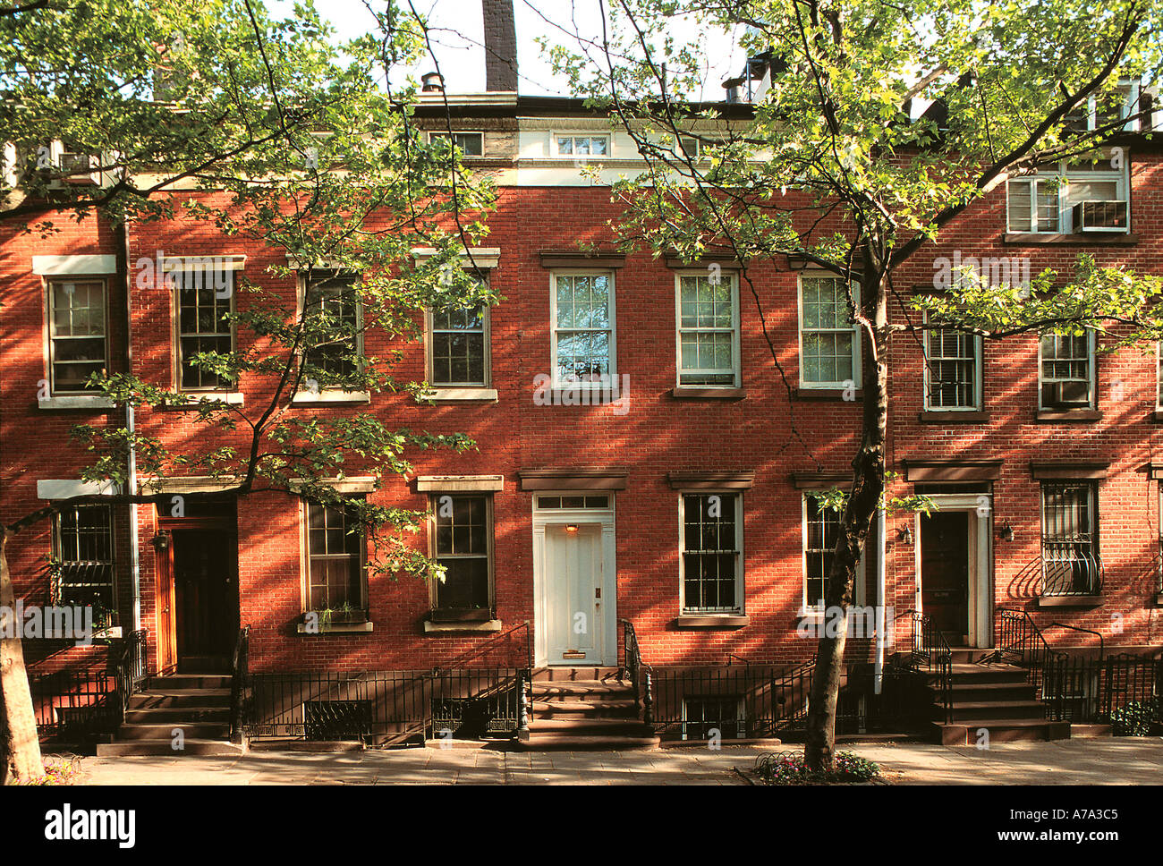 Bank Street Greenwich Village Manhattan New York Stock Photo Alamy