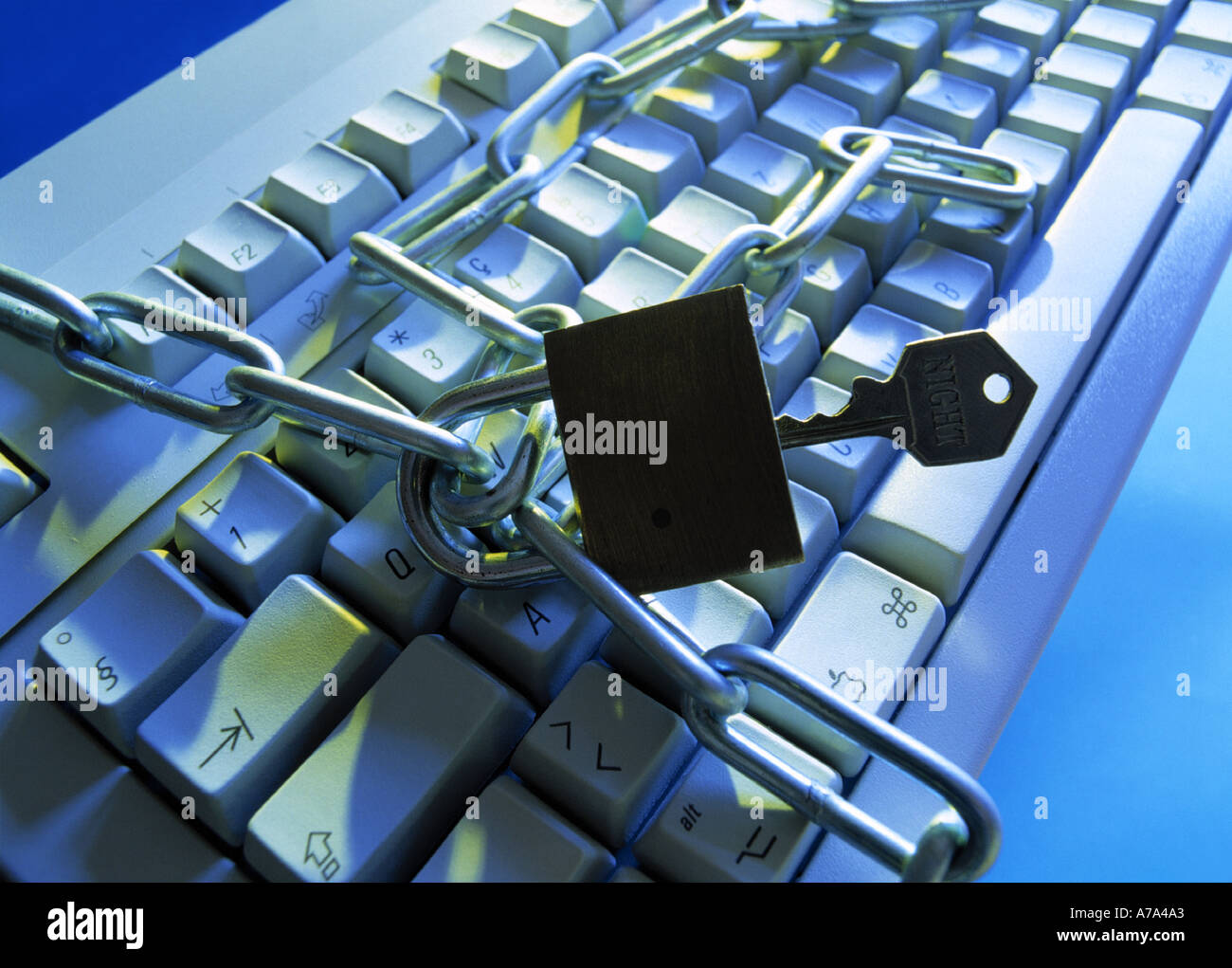 locked computer keyboard Stock Photo Alamy