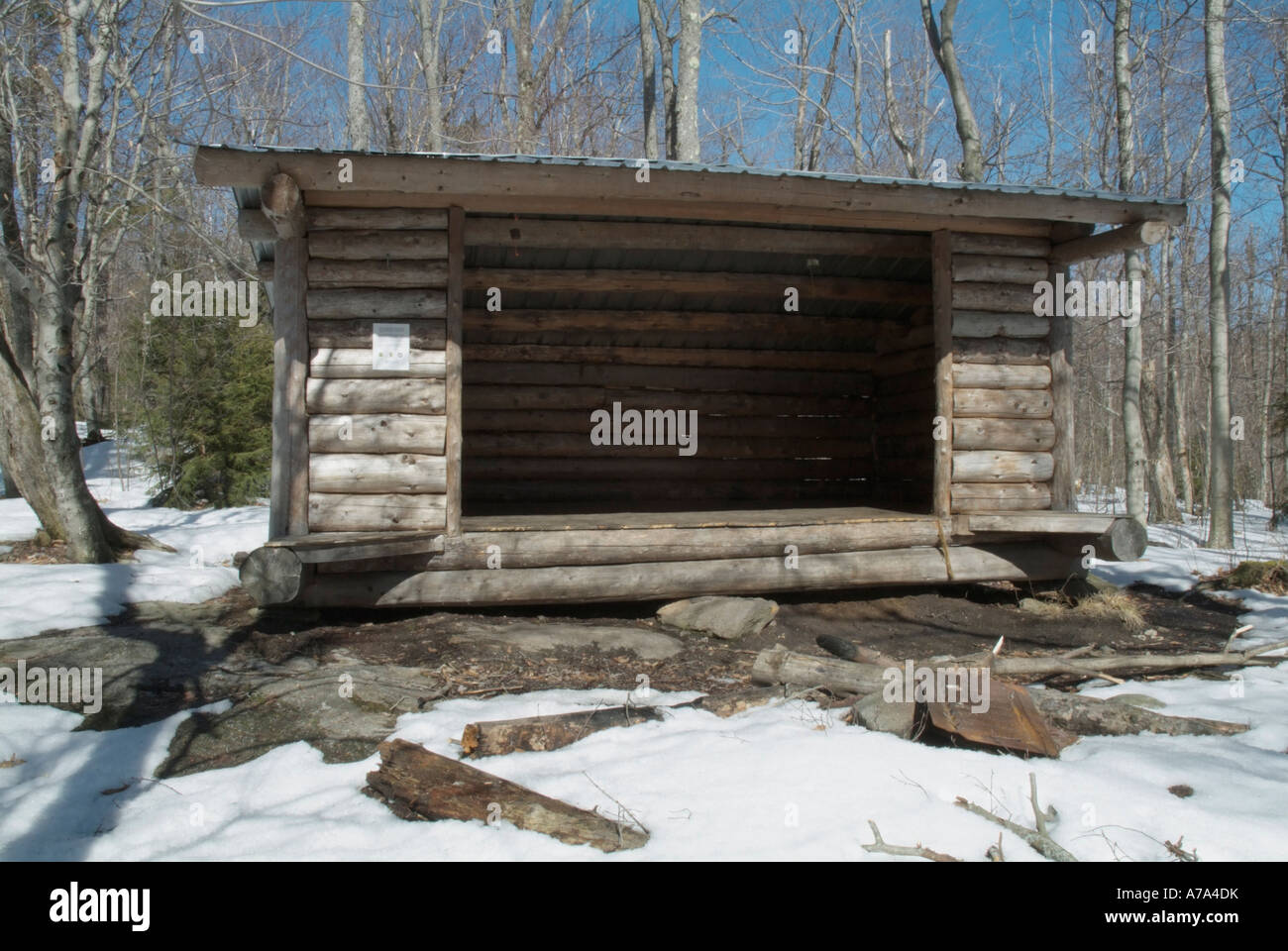 Appalachian Trail Ore Hill Shelter in New Hampshire USA Adirondack