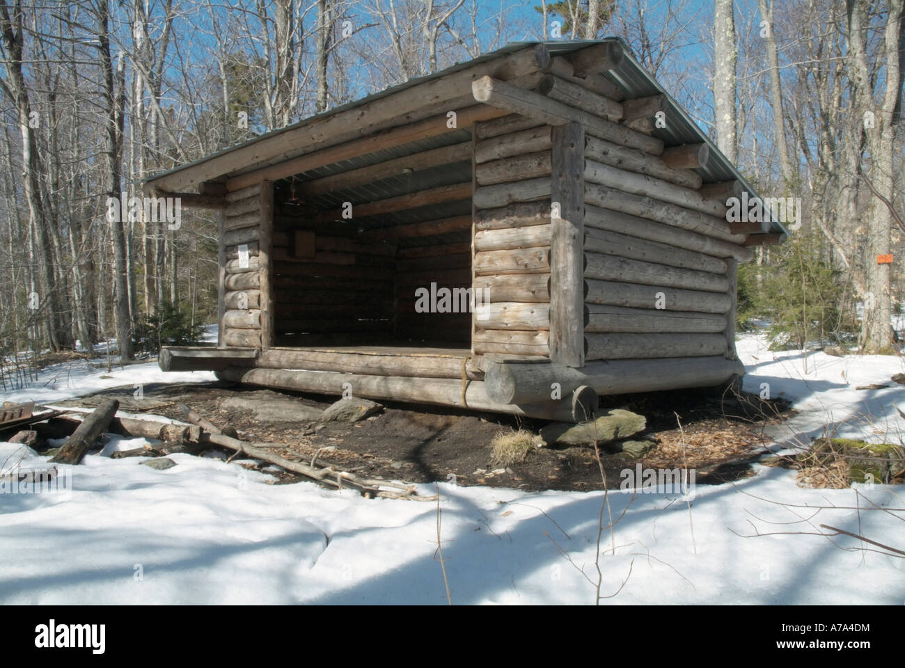 Appalachian Trail Ore Hill Shelter in New Hampshire USA Adirondack