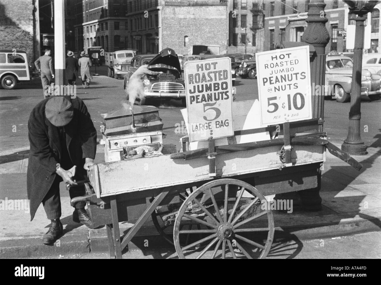 Vintage peanut vendor hires stock photography and images Alamy