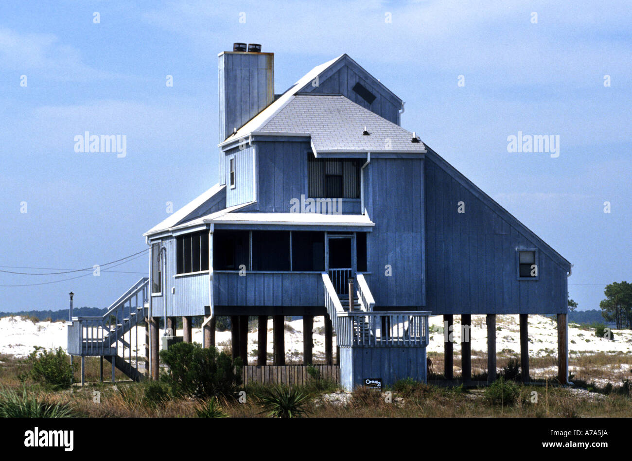 Beach House On The White Sands Of Pensacola Beach On Santa Rosa