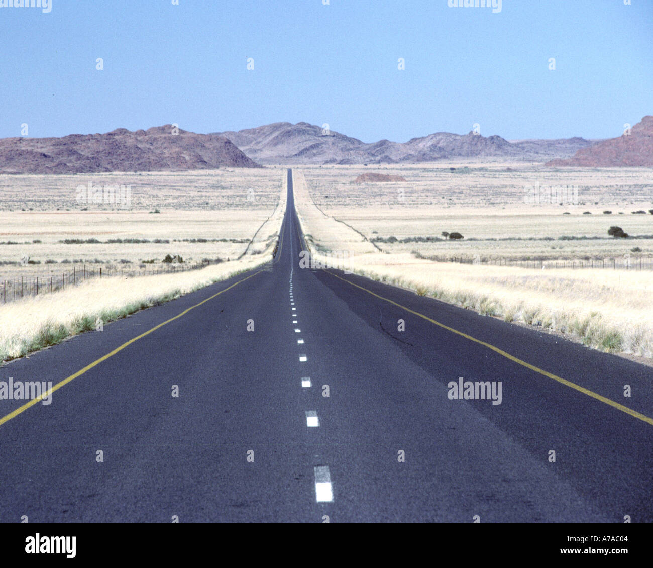 The N14 road in South Africa's Northern Cape province. Stock Photo