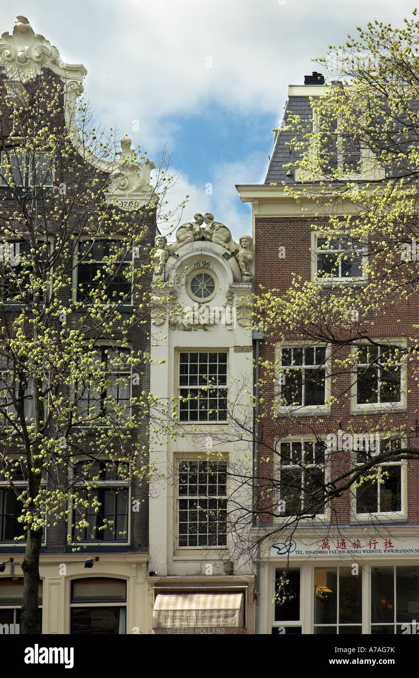 A very narrow building in Amsterdam Stock Photo Alamy