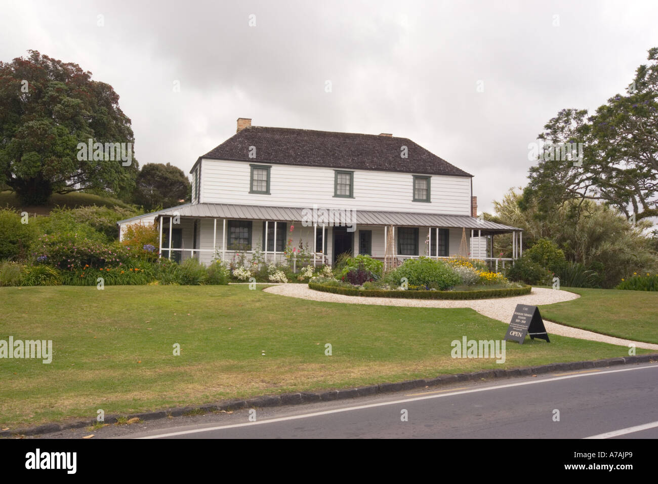 New Zealand Kerikeri Stone Store and mission House Stock Photo Alamy