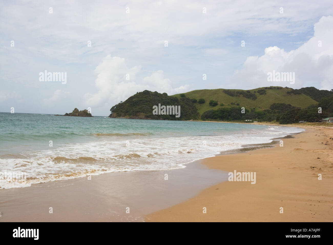 New Zealand Beach at Te Ngaire Te Ngaere Bay Stock Photo Alamy