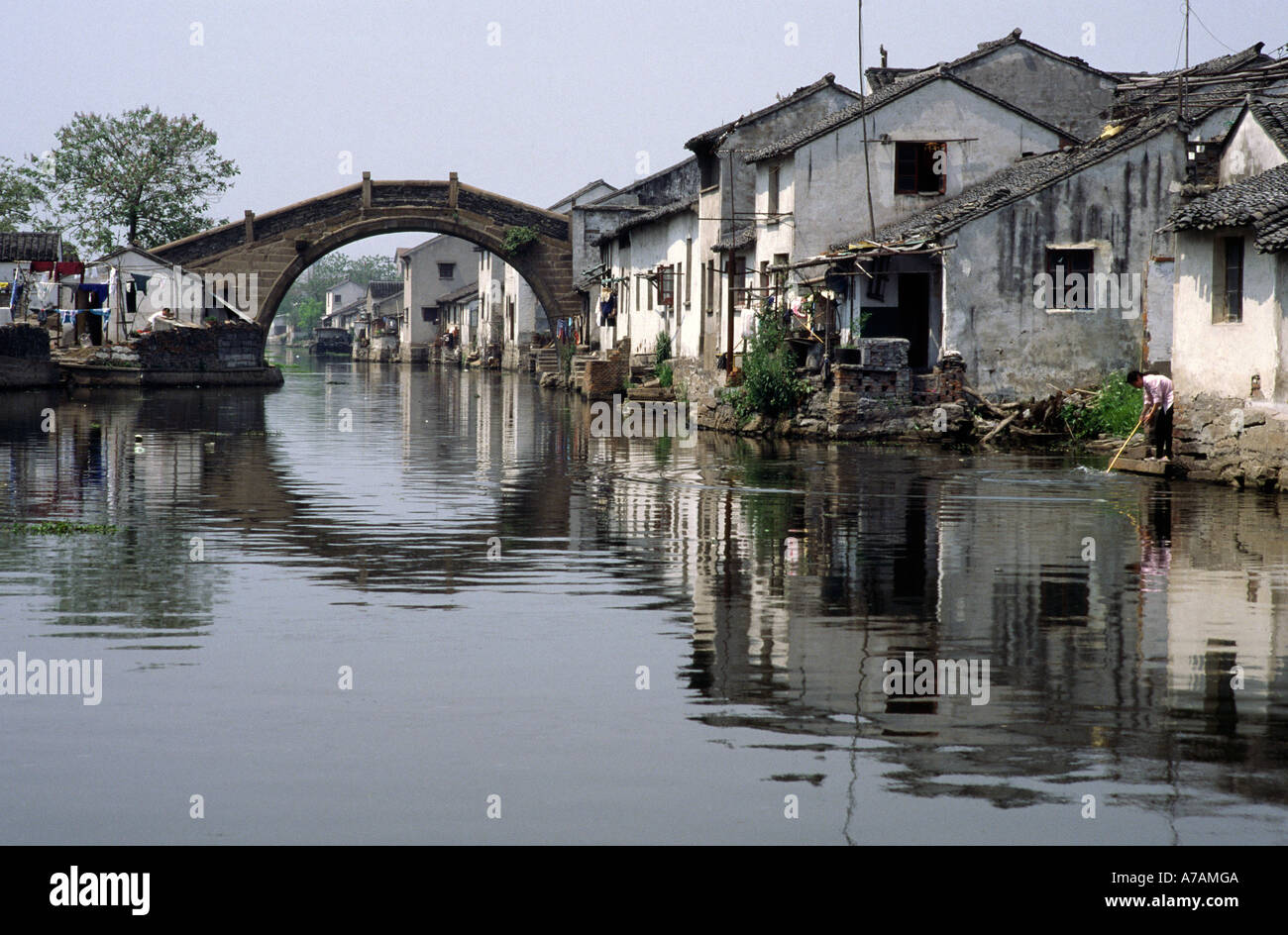 The canals of Suzhou China Stock Photo