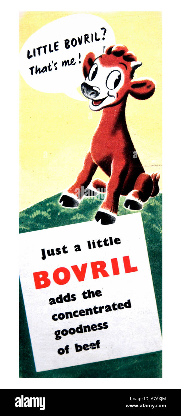 Bovril Advertisement EDITORIAL USE ONLY Stock Photo