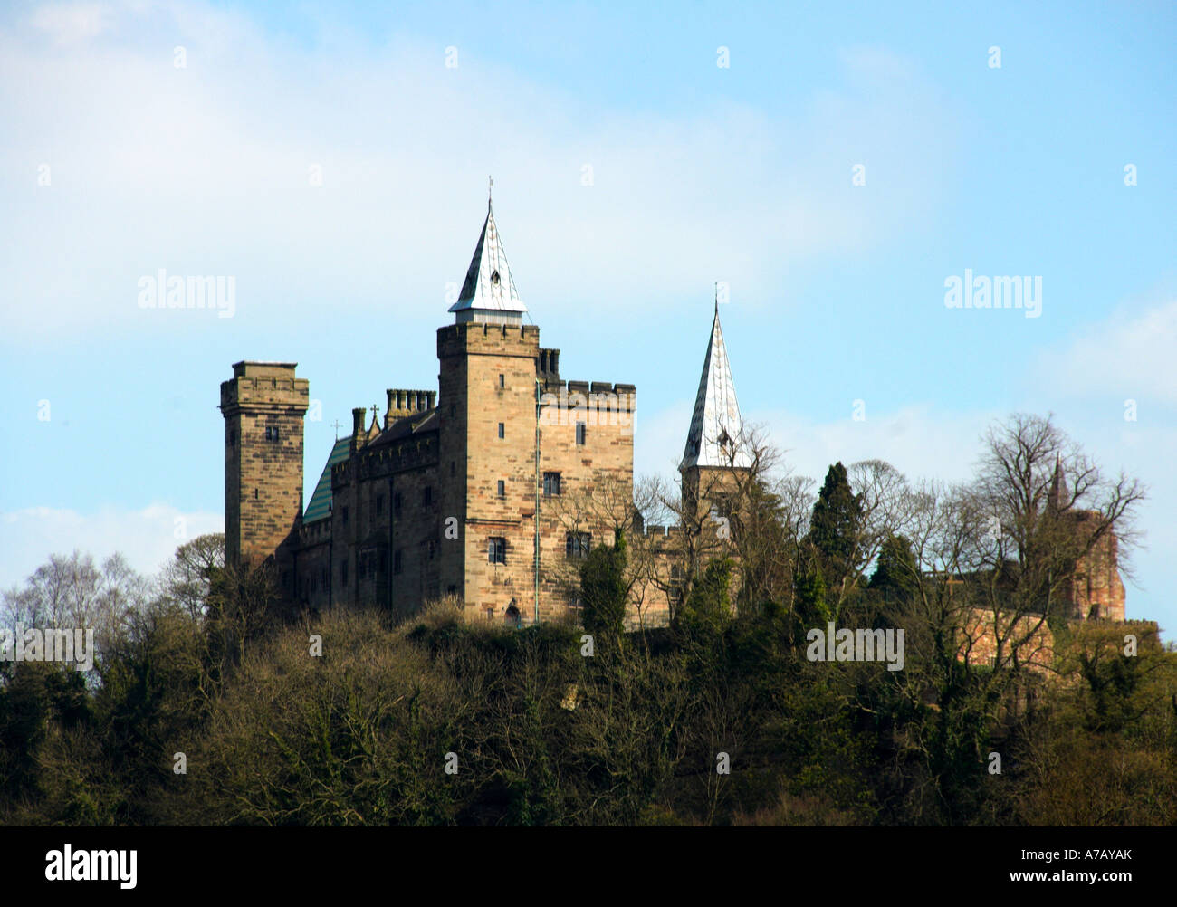 Alton Castle Staffordshire Stock Photo