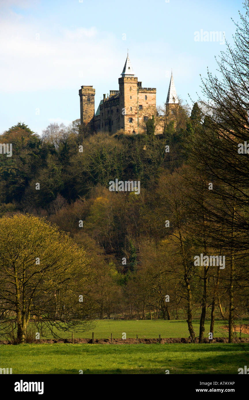 Alton Castle Staffordshire Stock Photo