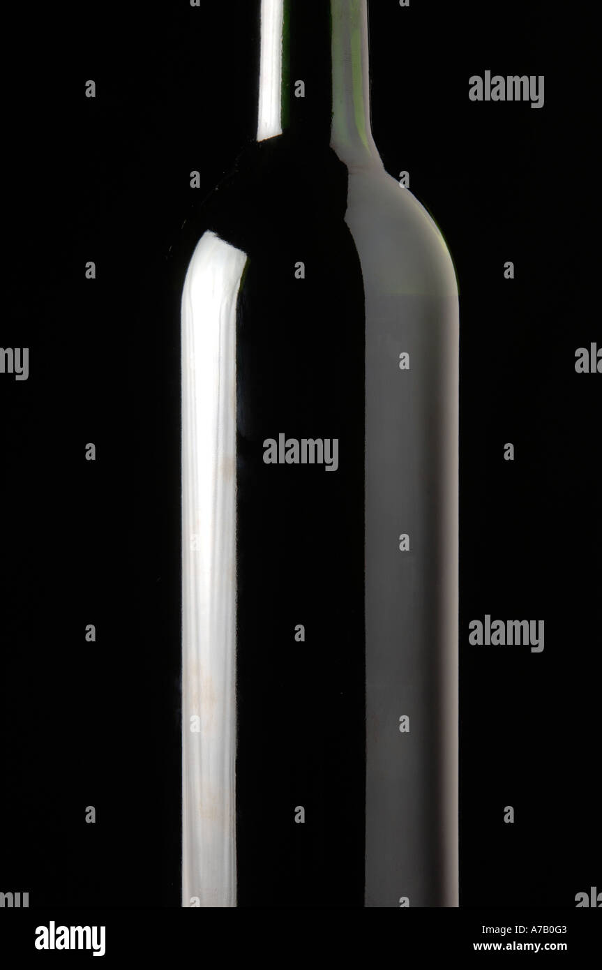 RED WINE BOTTLE Stock Photo