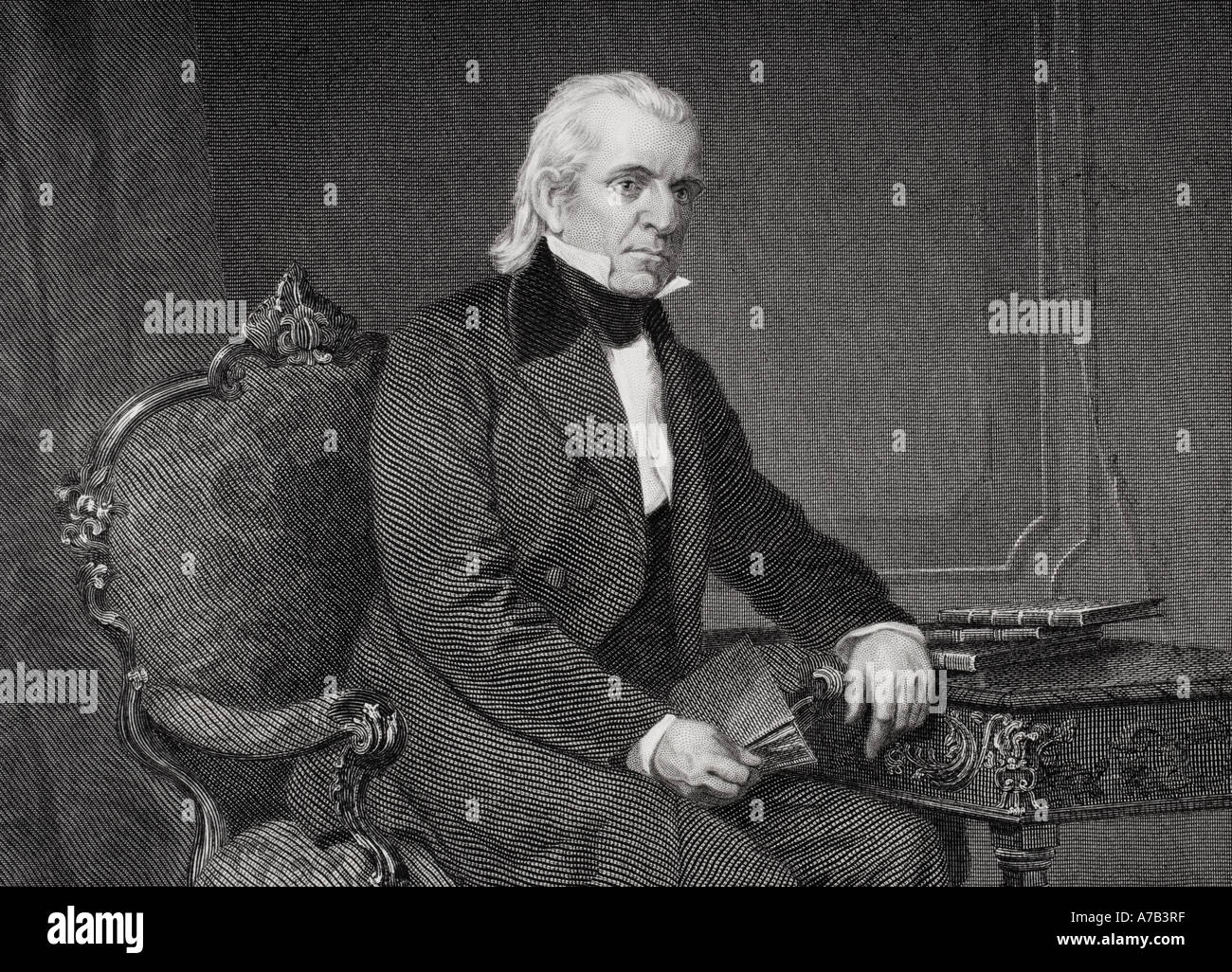 James Knox Polk, 1795 1849. 11th president of the United States of