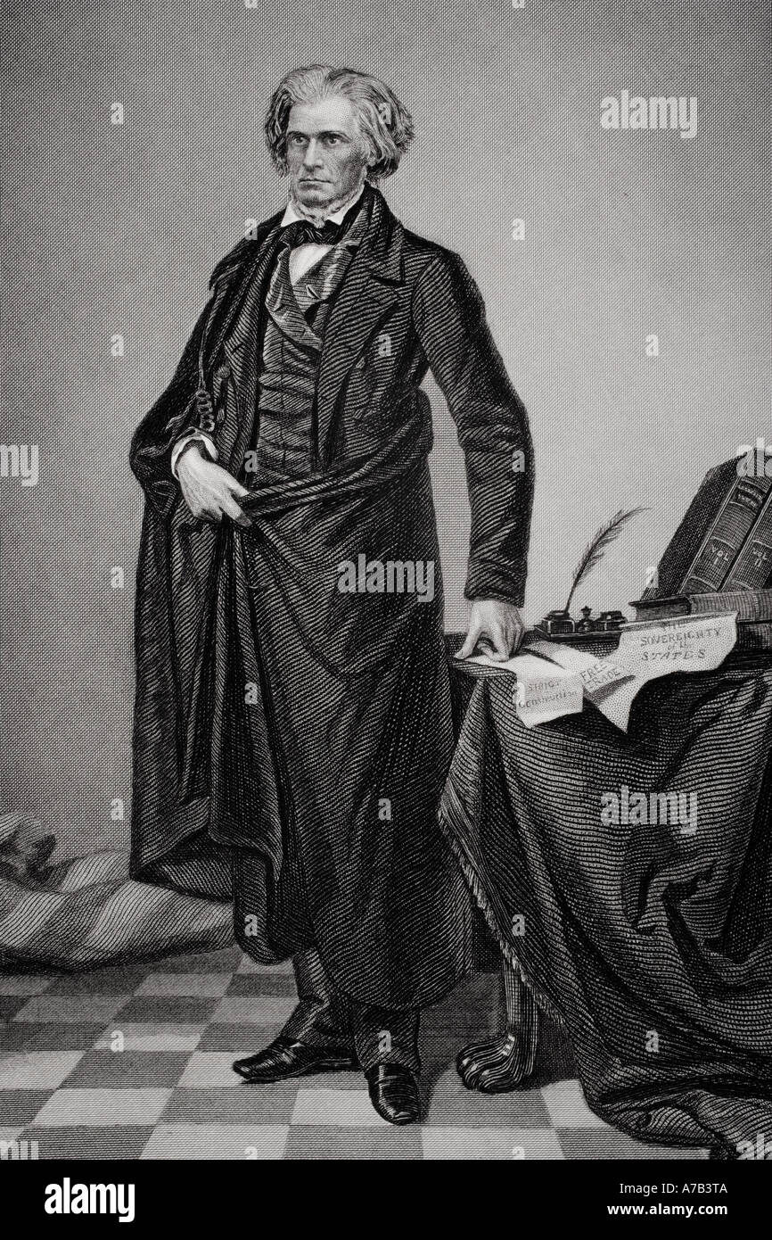 John Caldwell Calhoun, 1782 - 1850.  American statesman, political theorist and 7th Vice President of the United States of America. Stock Photo