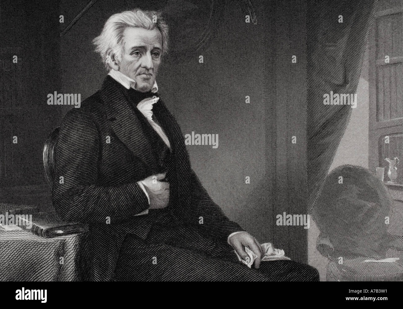 Andrew Jackson, 1767 – 1845. American soldier and statesman, and 7th  president of the United States. Stock Photo