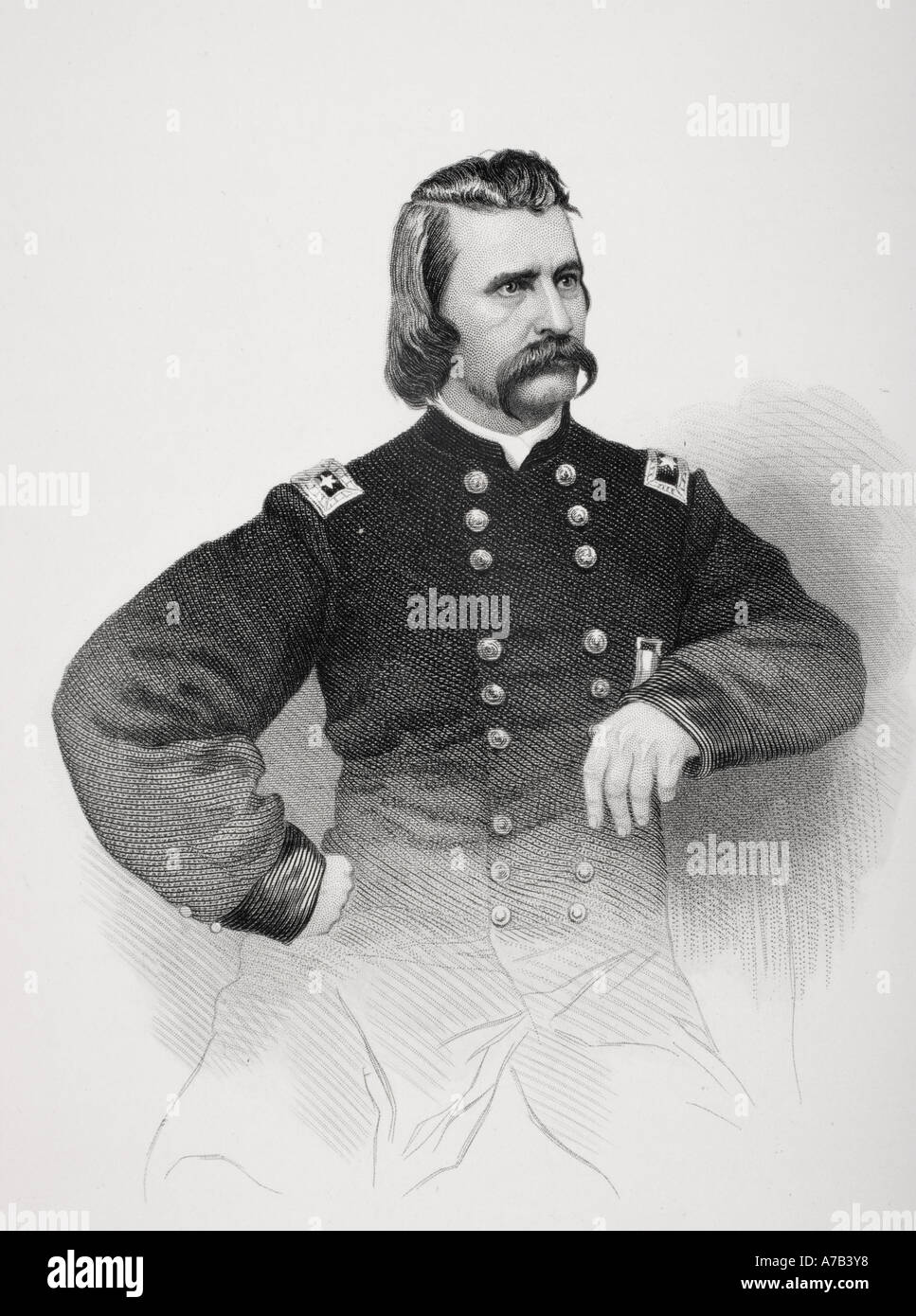 John Alexander Logan, 1826 - 1886.  Union general during the American Civil War. US Congressman. Creator of Memorial Day. Stock Photo