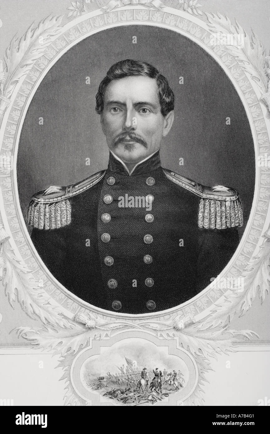 P. G. T. Beauregard, 1818 - 1893. Confederate general during American Civil War Stock Photo
