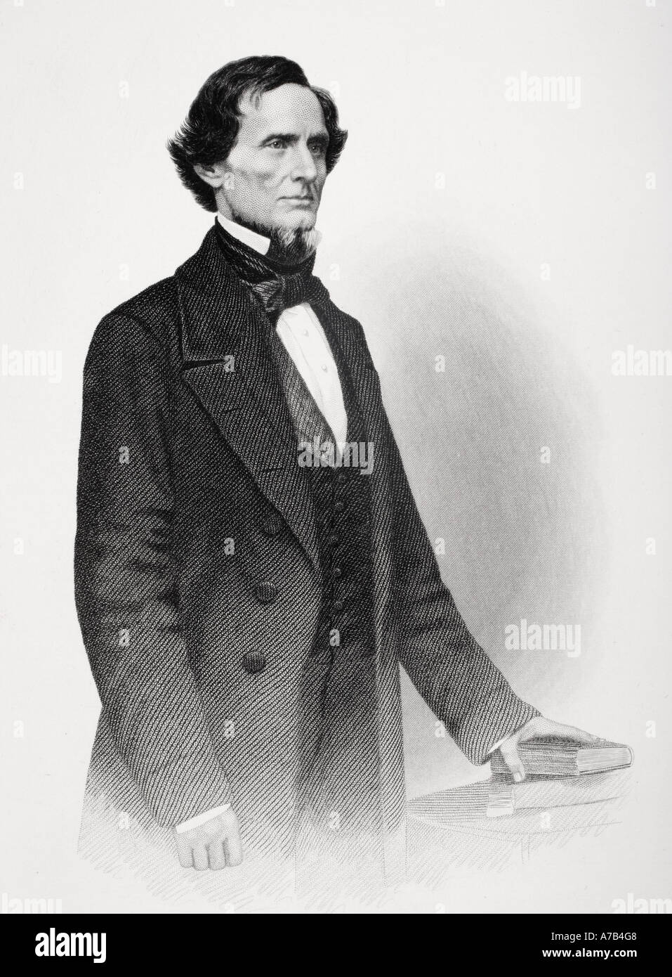 Jefferson Davis, 1808 - 1889. President of the Confederate States of America during the American Civil War Stock Photo