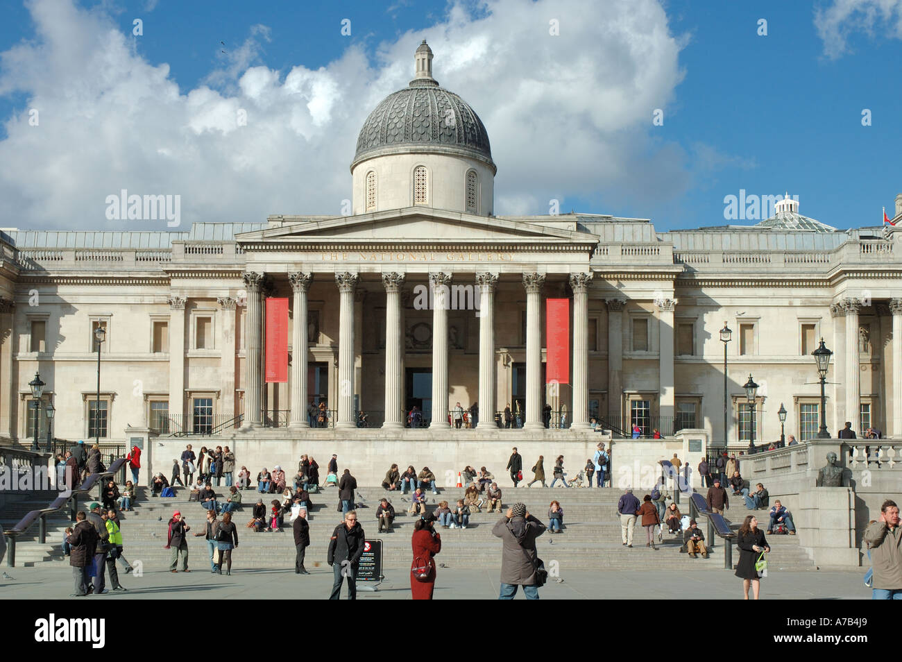 National Gallery Trafalgar square architecture square central London Westend Great Britain UK GB England Europe EU Stock Photo Alamy