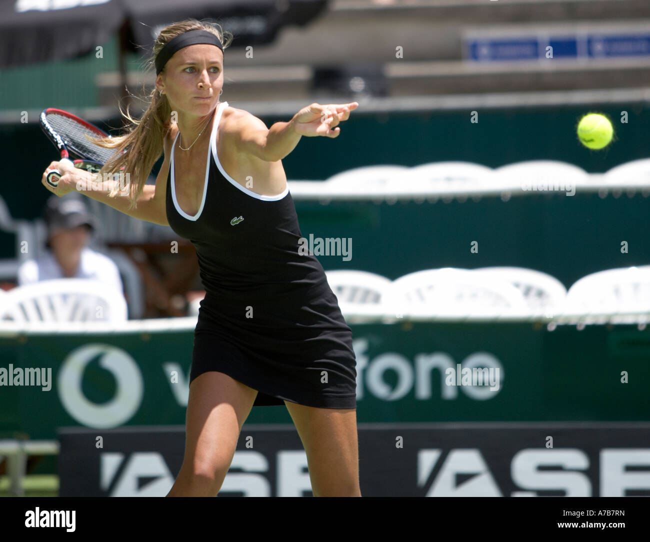 Gisela Dulko from Argentina competing in the ASB Classic Tennis Tournament Auckland New Zealand on Monday 1 January 2007 Stock Photo