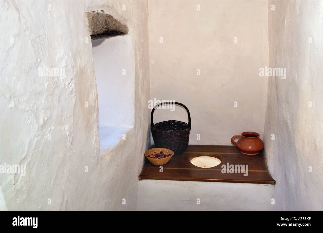 Toilet in the Tudor Merchants House late 15th century town house in