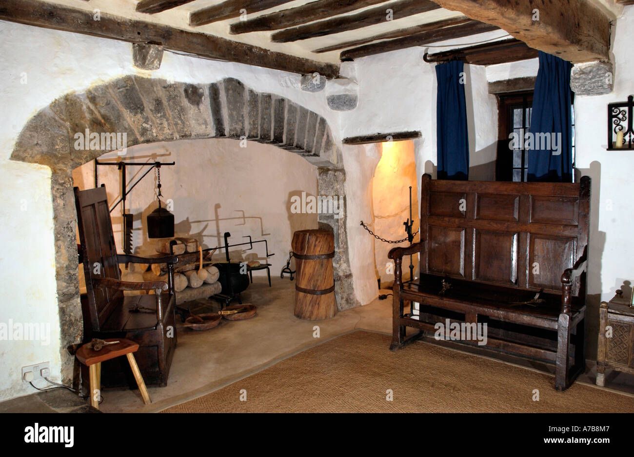 Interior Of The Tudor Merchants House Late 15th Century Town