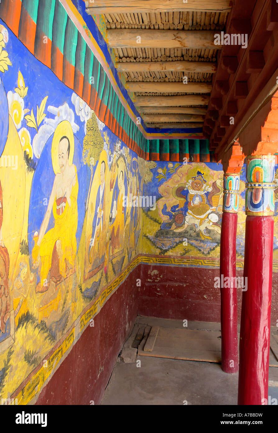 thiksey gompa detail Stock Photo