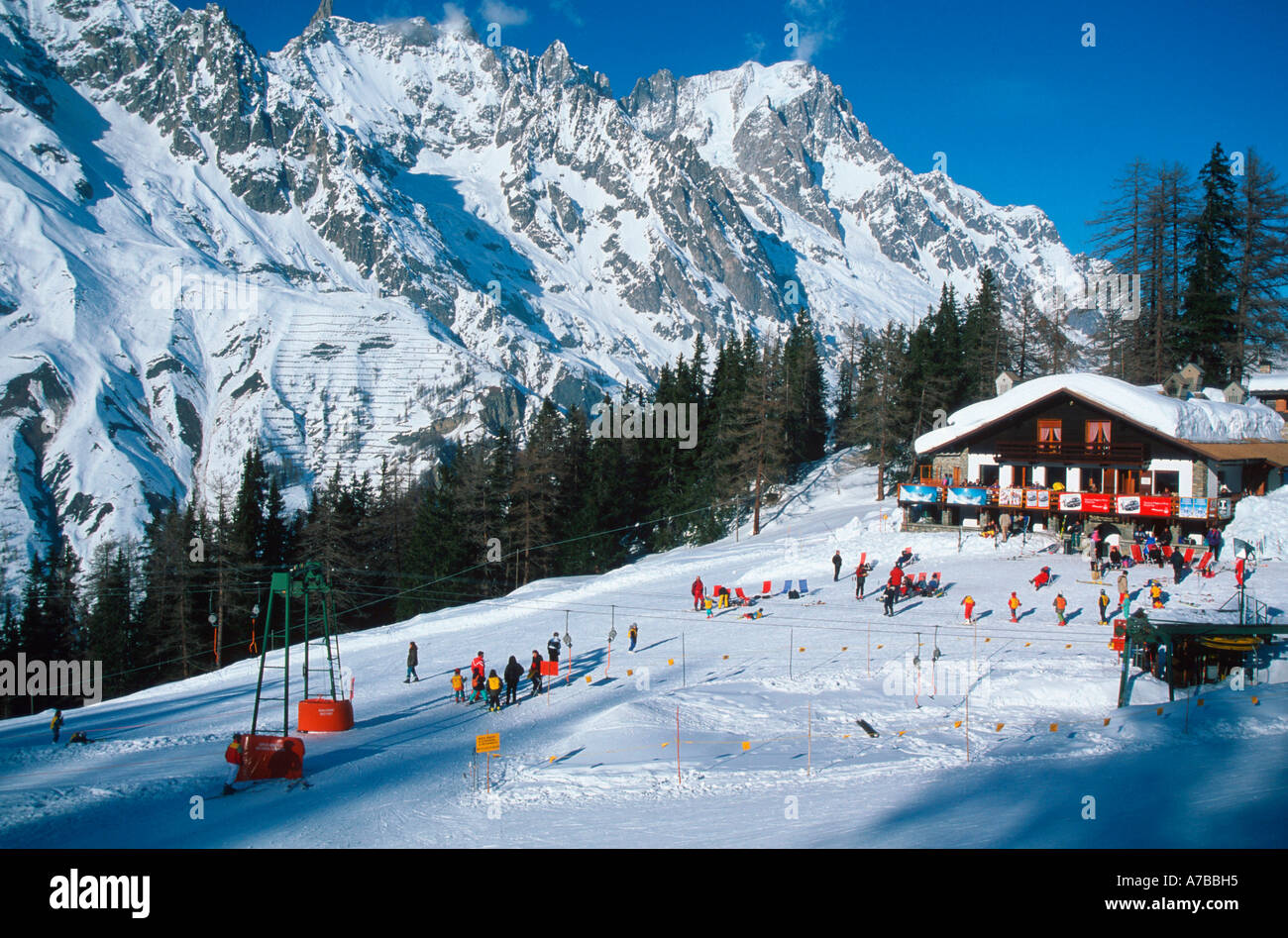Ski hut Stock Photo