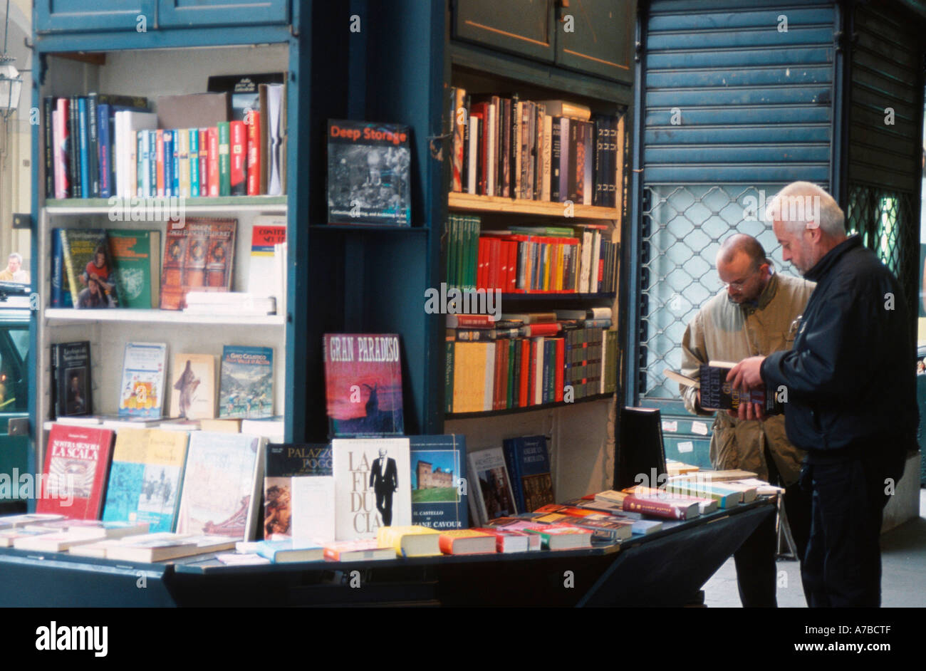 Bookshop Turin Stock Photo