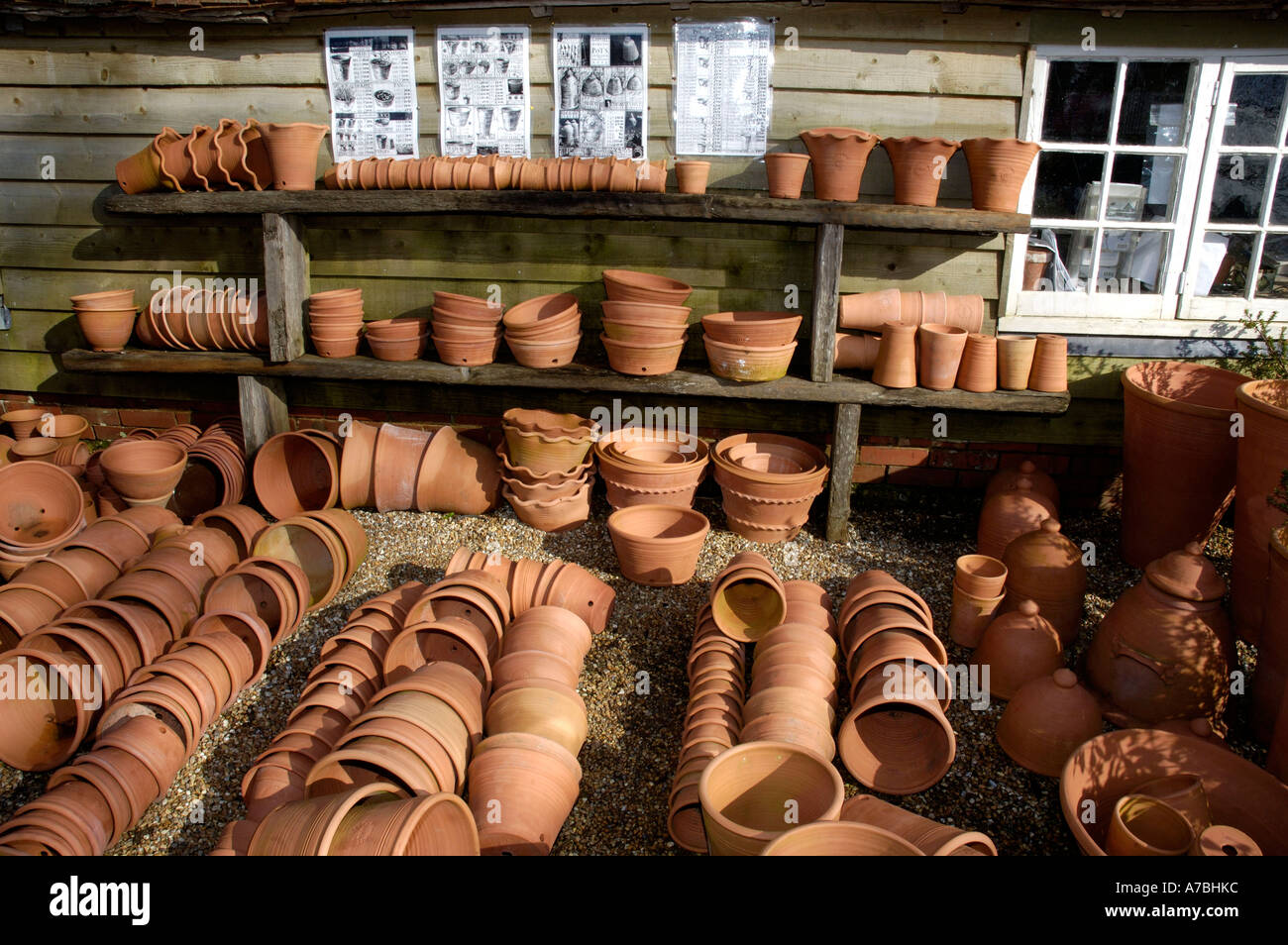 Flowerpots Stock Photo