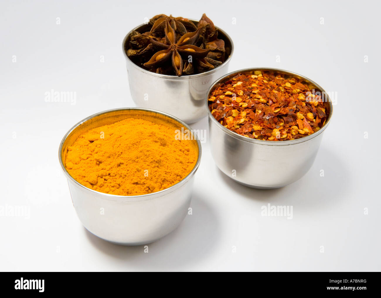 Spices in containers Stock Photo Alamy