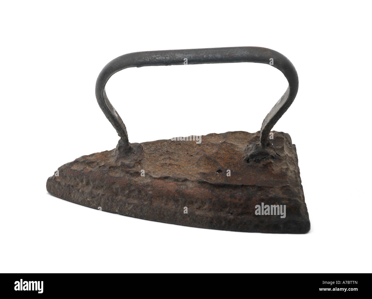 Iron Door Stops Iron Old Rusty Heavy Iron Close Up White Stock Photo Alamy