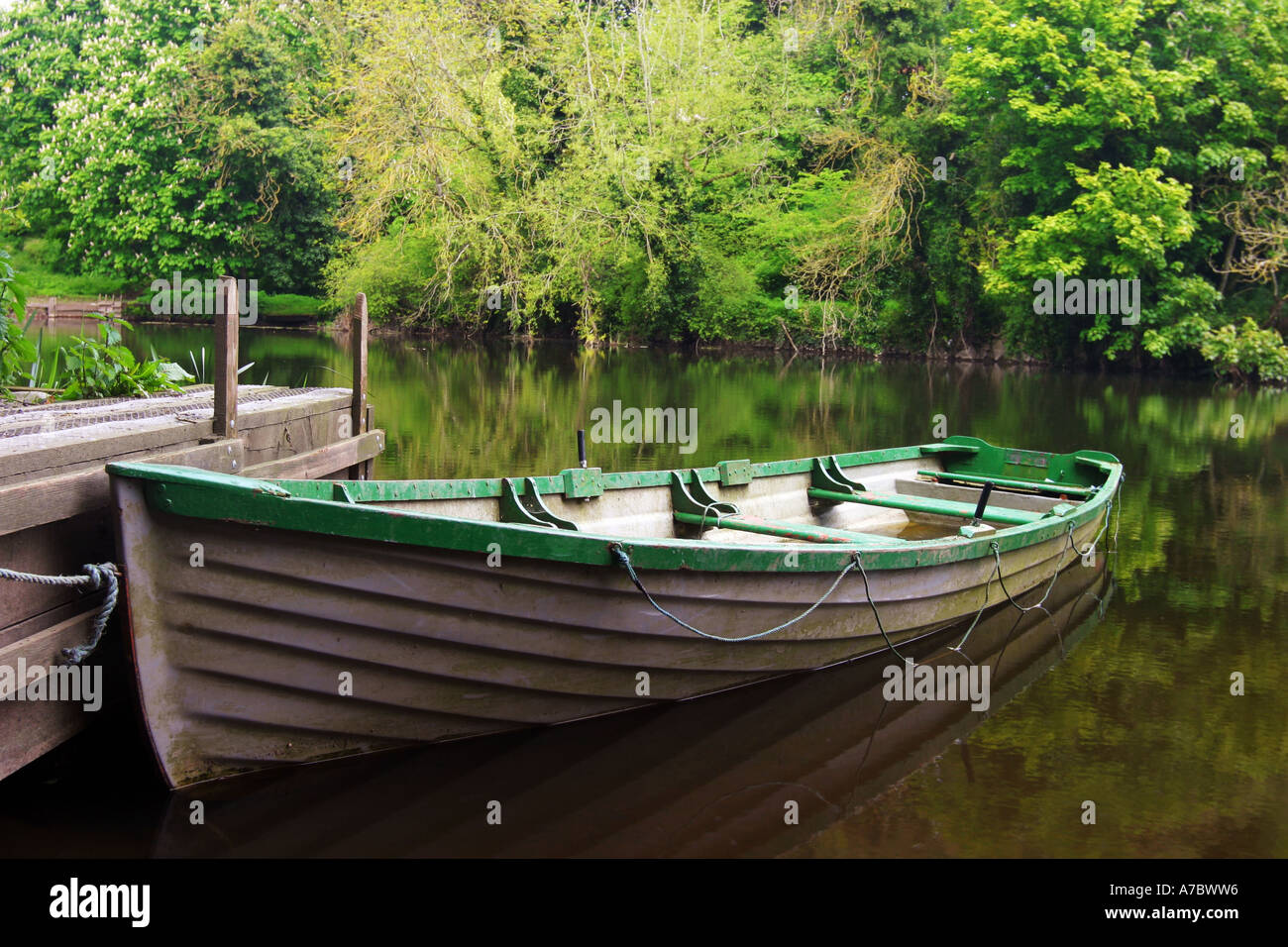 Rriver Boat Ireland Stock Photo