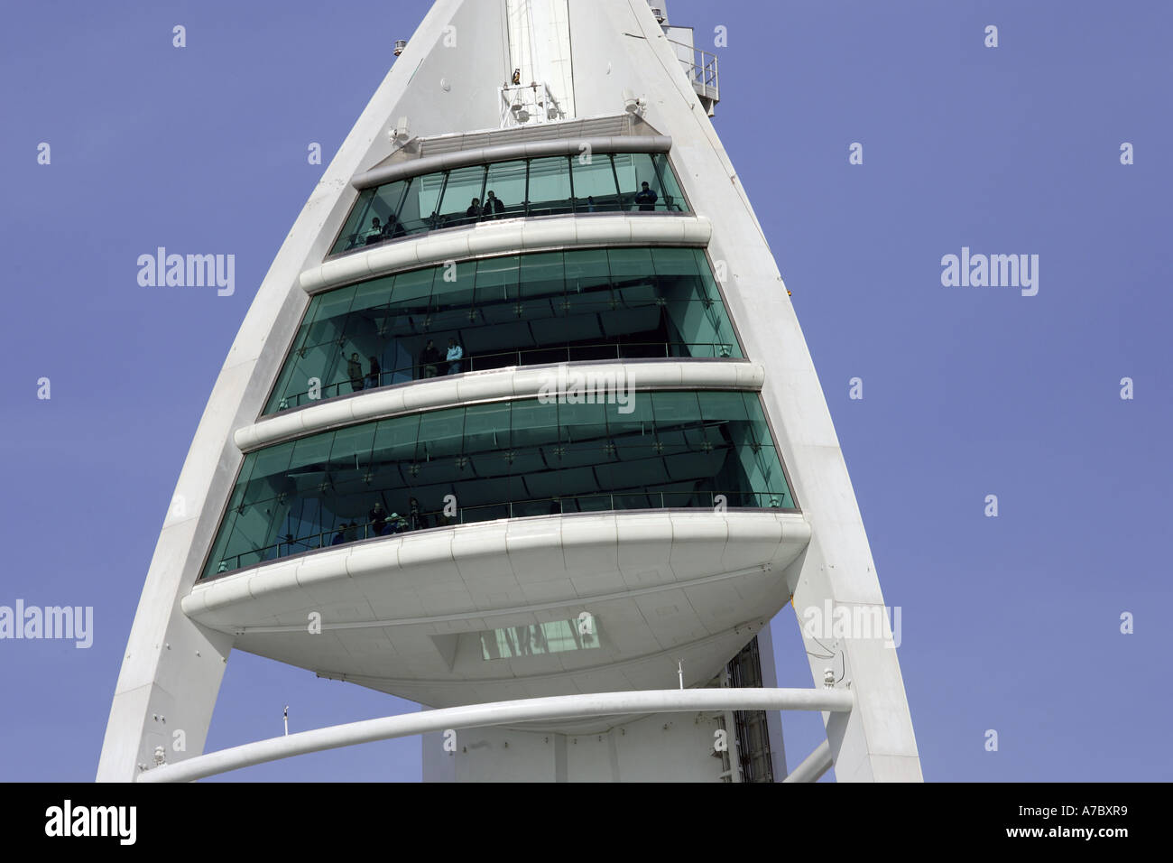 The Spinnaker Tower at Gunners Wharf in Portsmouth Stock Photo