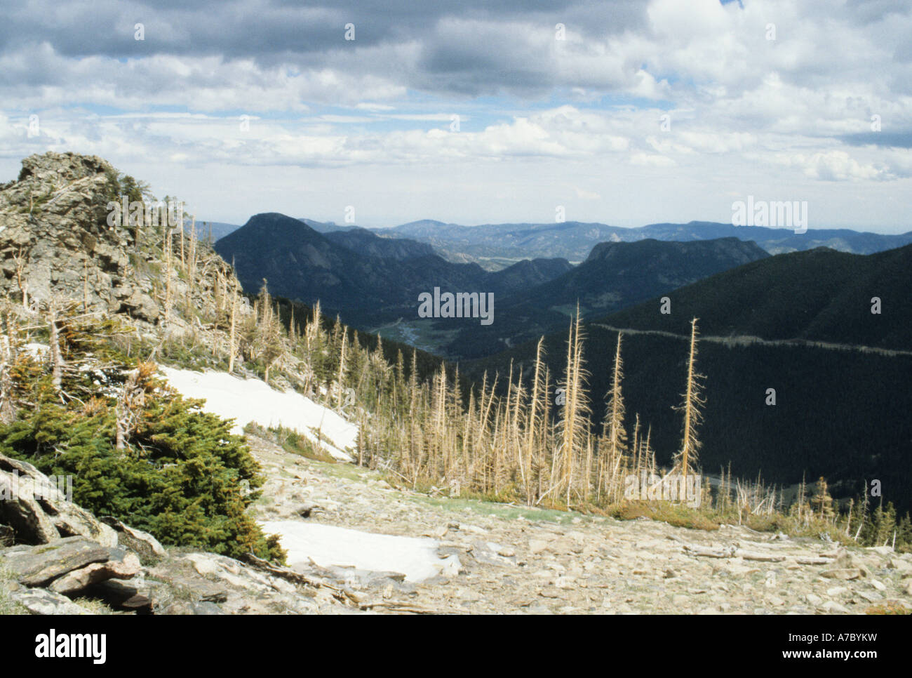 Scenic Mountain Vista on a Cloudy Day @ "Rocky Mountain National Park ...