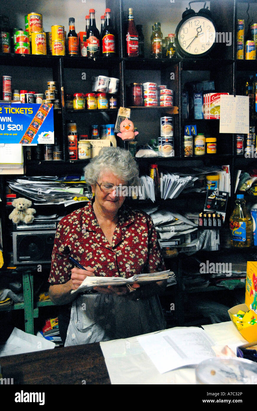 Interior Enterprise Store Carcoar NSW Australia Stock Photo