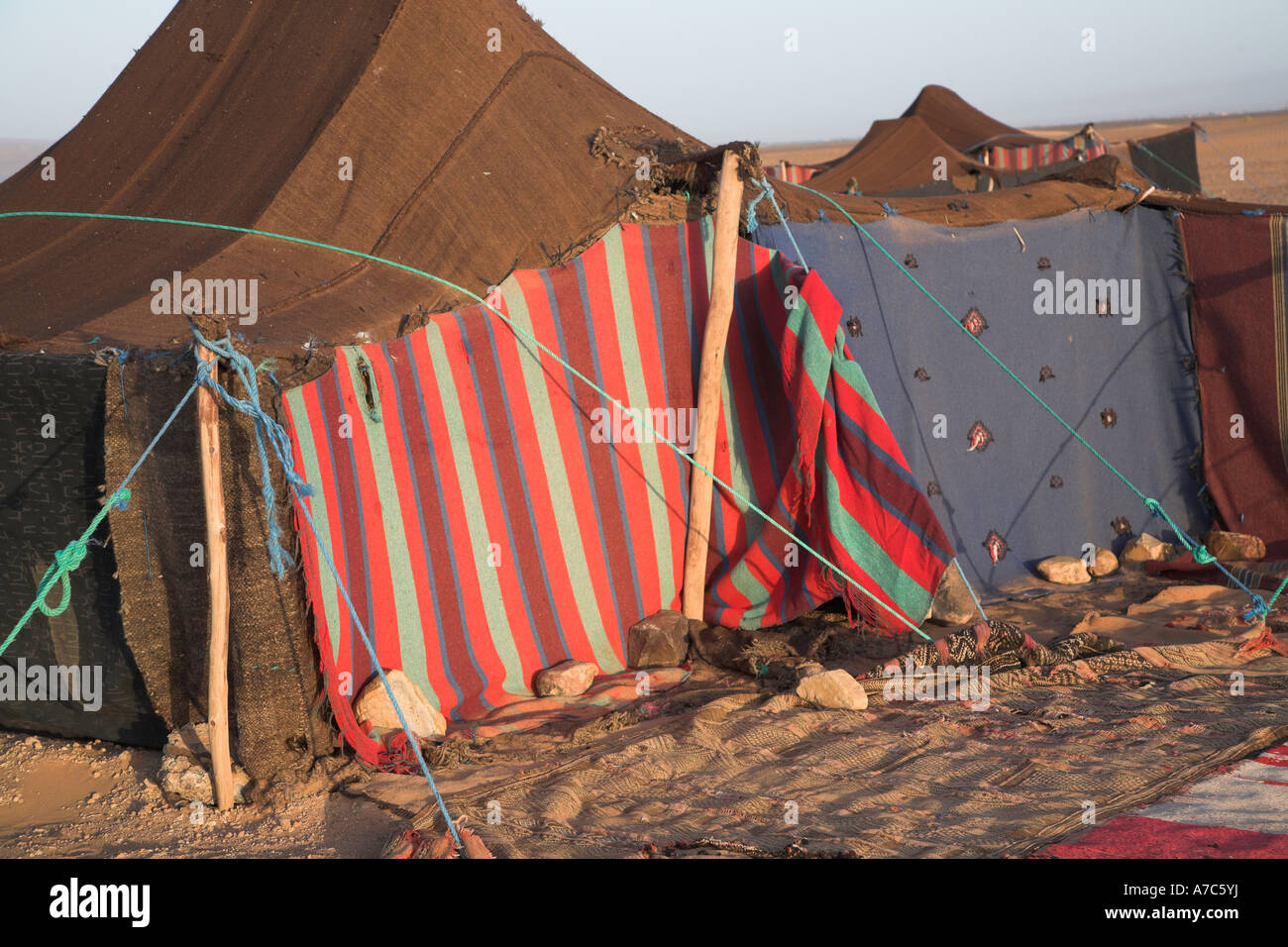 Desert nomad tent Sahara, Zagora, Morocco, north Africa Stock Photo - Alamy