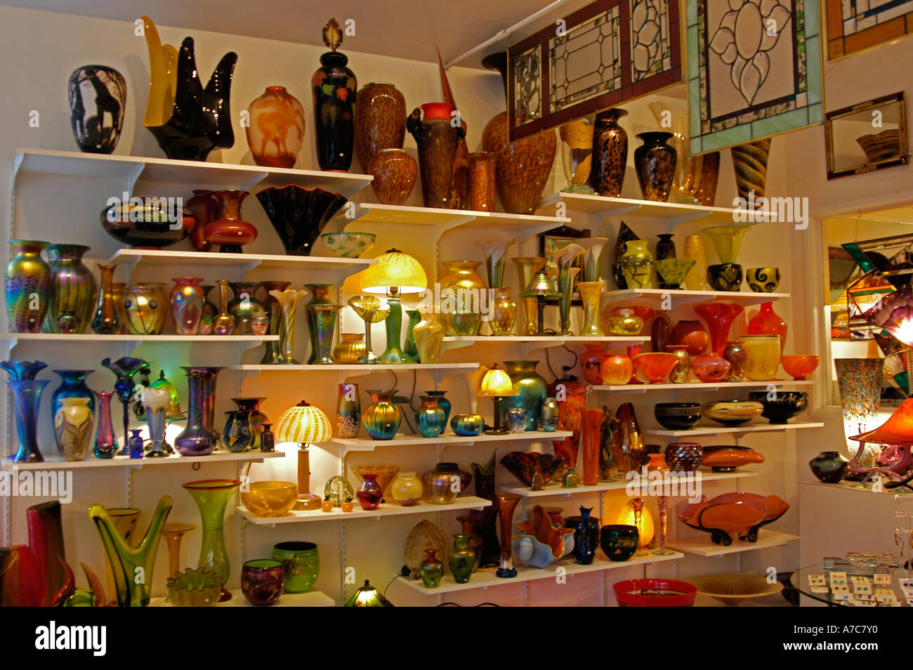 Glass gallery, New Hope Bucks County Pennsylvania USA Stock Photo Alamy