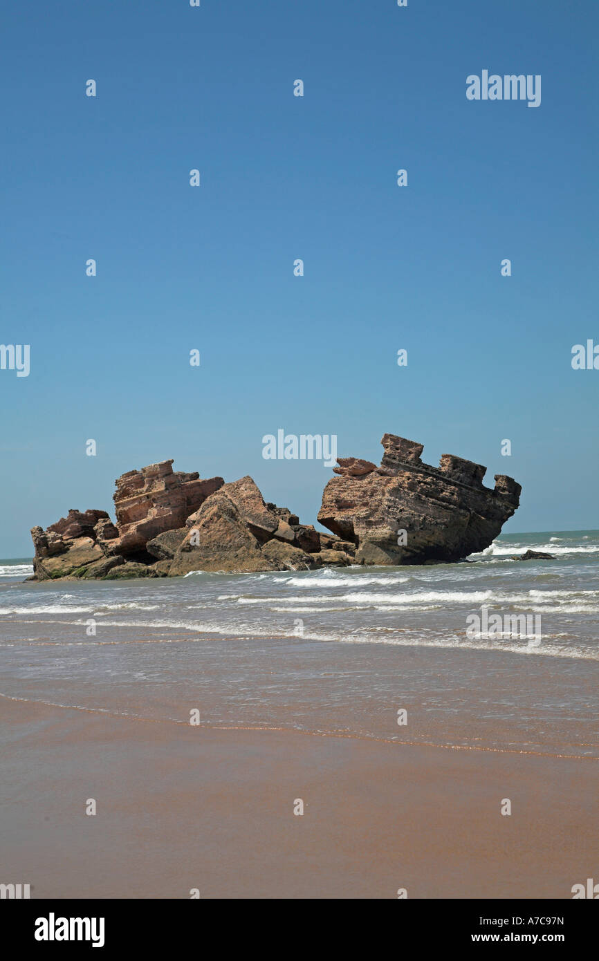 Bordj El Berod, Castles in the Sand, Essaouira, Morocco Stock Photo