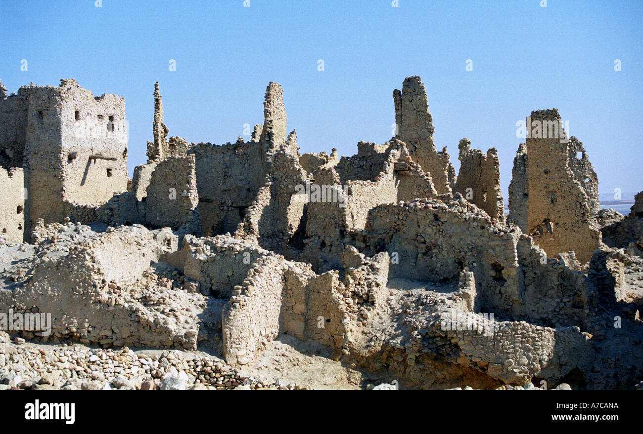 Aghurmi site of the Temple of the Oracle Siwa Egypt Stock Photo