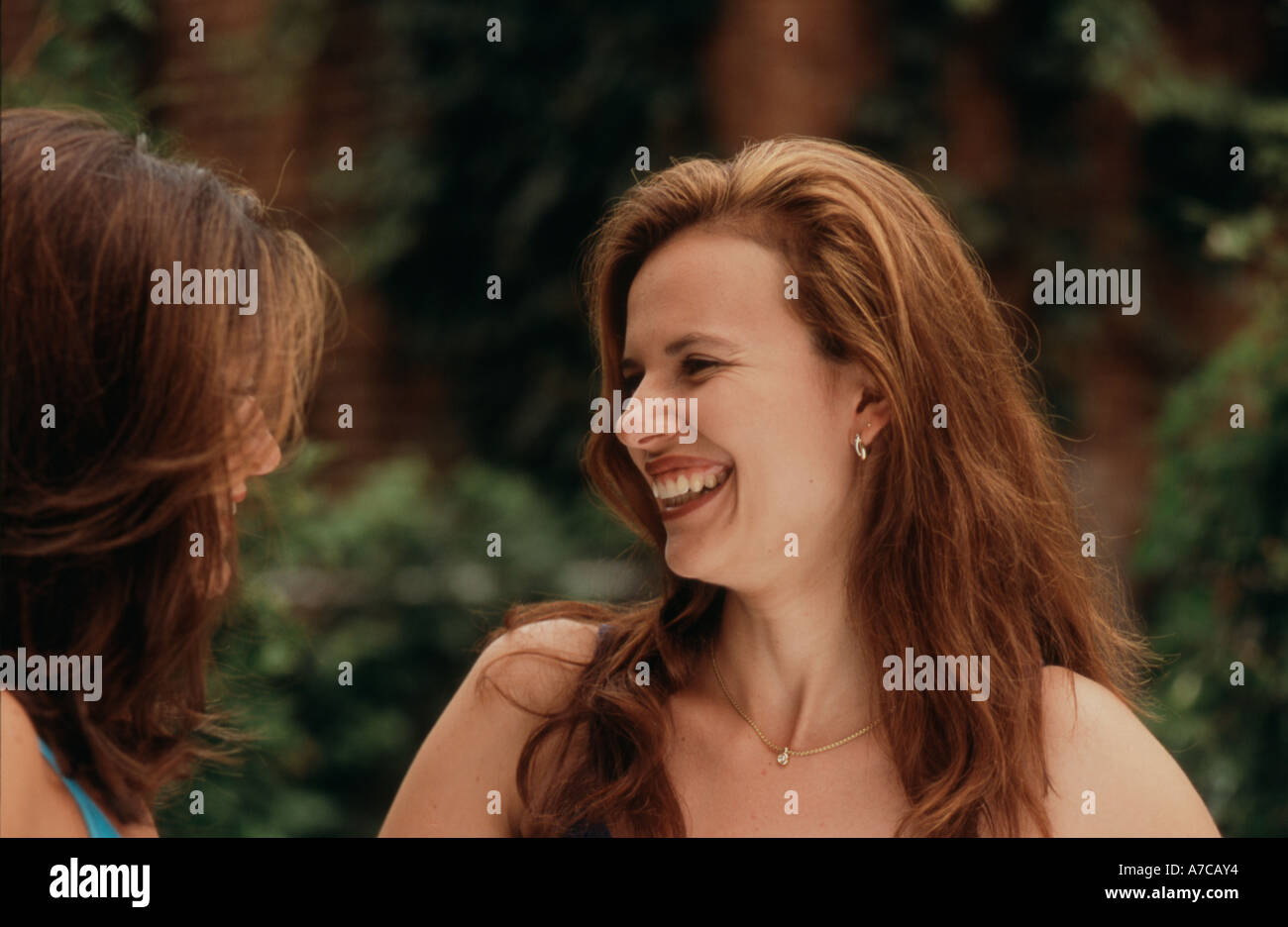 Women talking Stock Photo