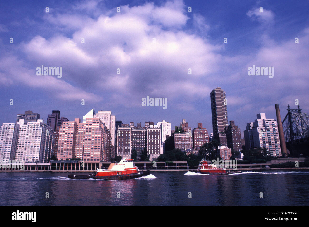 From the quays Manhattan NYC  Stock Photo