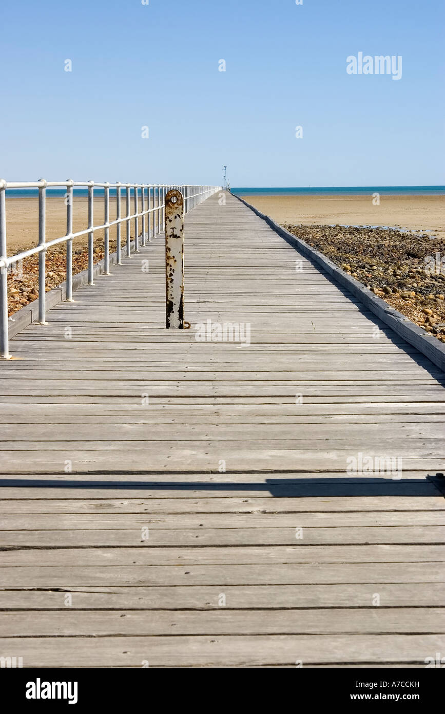 long jetty at port germein Stock Photo Alamy