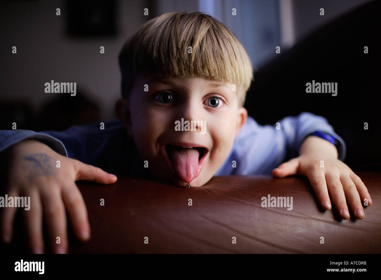Small boy acting funny Stock Photo - Alamy Small boy acting funny Stock Photo - Alamy