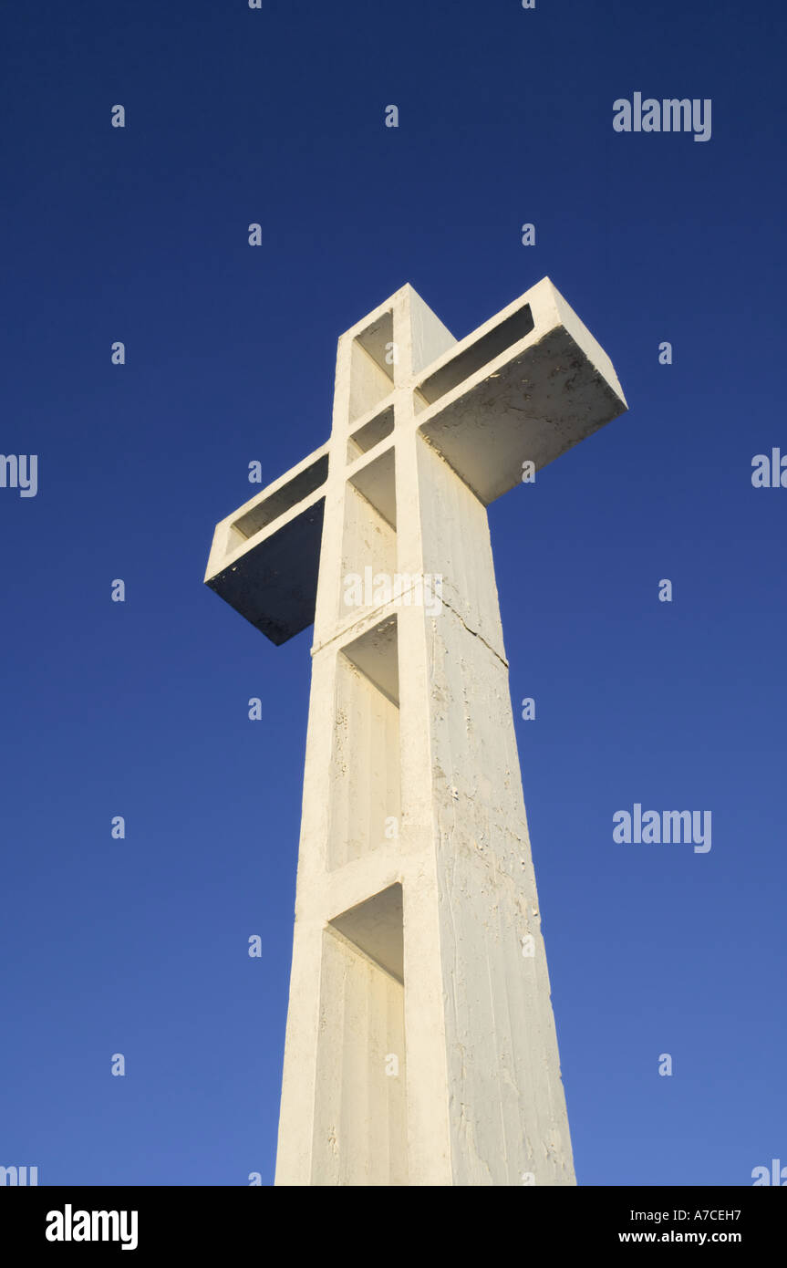 Controversial cross on Mount Soledad Monument, San Diego, California Stock Photo