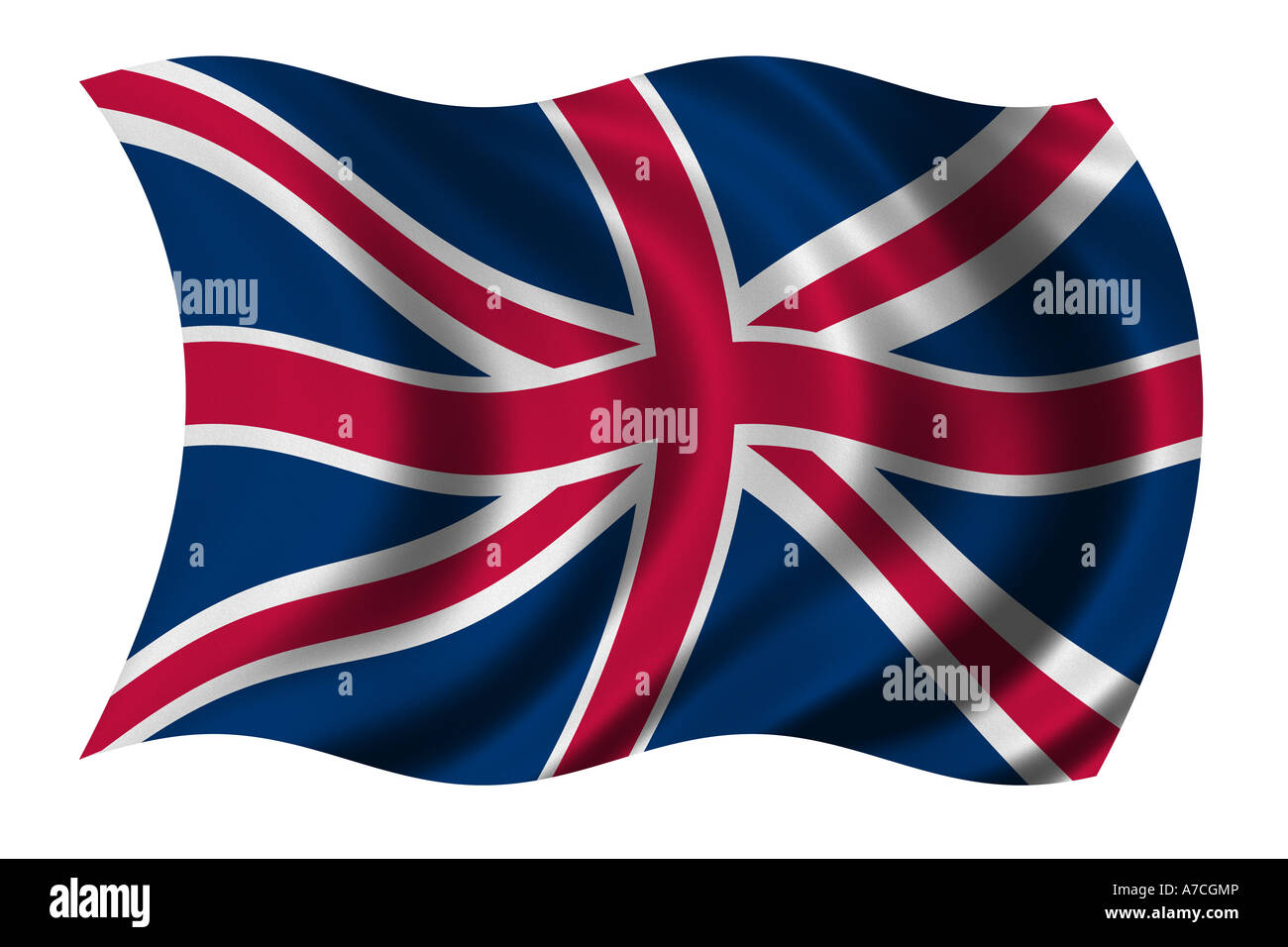 Flag of United Kingdom of Great Britain Stock Photo