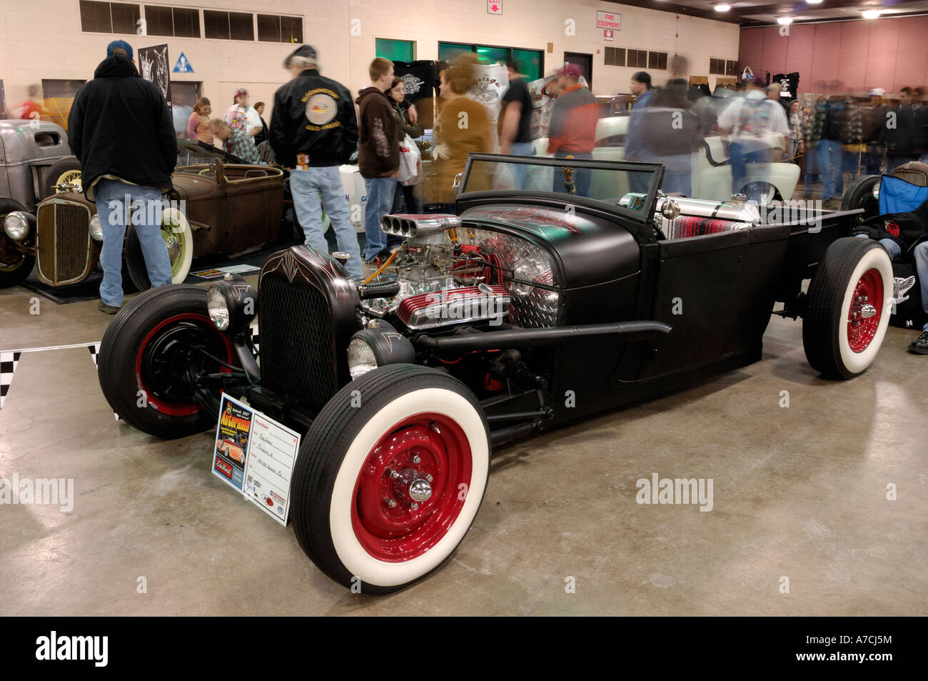 1928 Ford Roadster pickup traditional hot rod at the 2007 Detroit Autorama hot rod show Stock Photo