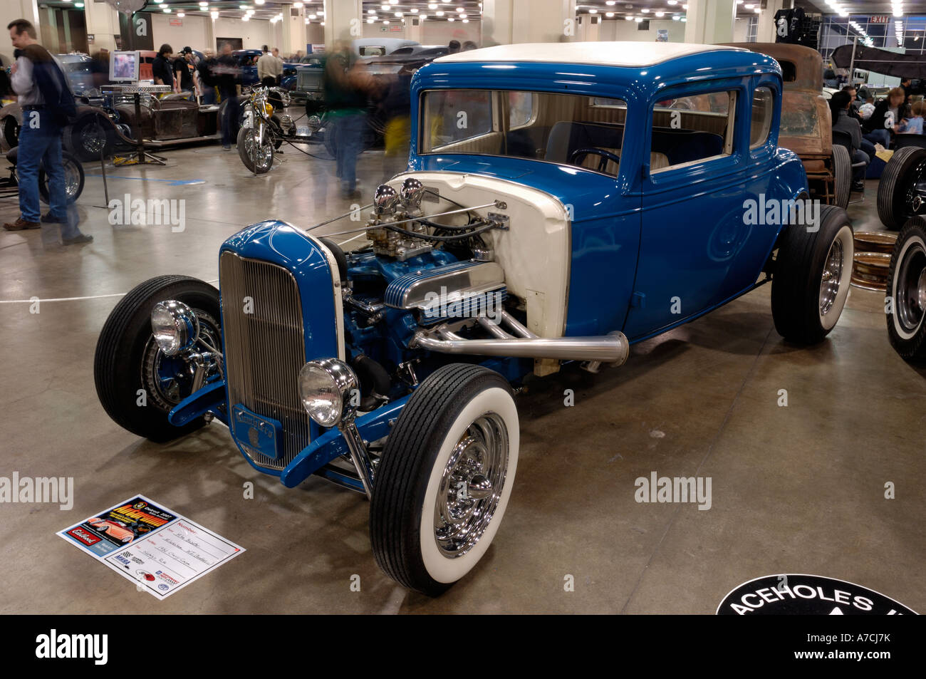 1927 Ford Coupe traditional hot rod at the 2007 Detroit Autorama Stock Photo